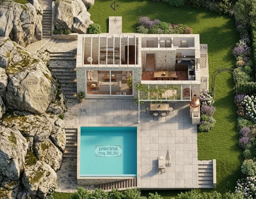 TERRENO EDIFICABILE PER STRAORDINARIA VILLA CON PROGETTO APPROVATO image 8