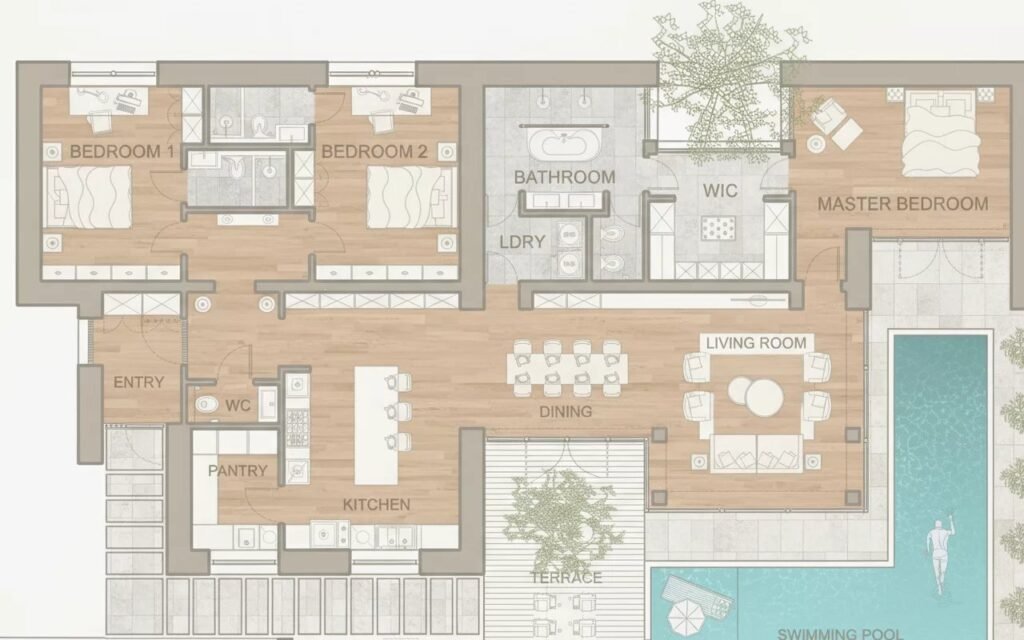 Progetto di Villa moderna con fascino tradizionale e Vista sul Golfo di Cannigione – Baja Sardinia image 11