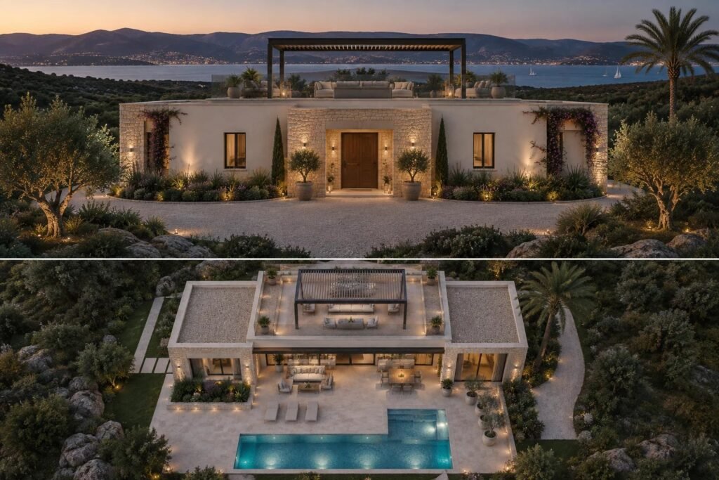 MODERN VILLA PROJECT WITH TIMELESS CHARM AND SEA VIEW OVER THE GULF OF CANNIGIONE – BAJA SARDINIA image 3