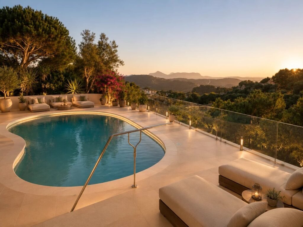EXCLUSIVE LUXURY VILLA IN A PRIVATE SETTING WITH PANORAMIC VIEWS OVER PEVERO GOLF AND CALA DI VOLPE image 2