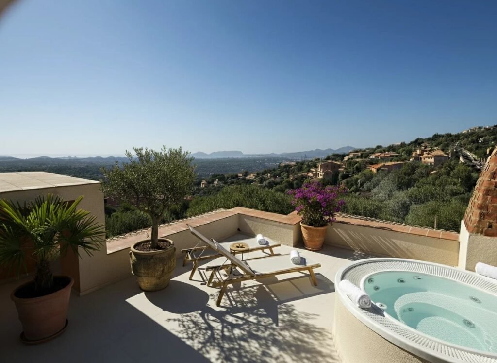 VILLA DI LUSSO ESCLUSIVA IN POSIZIONE RISERVATA CON VISTA PANORAMICA SU PEVERO GOLF E CALA DI VOLPE image 2