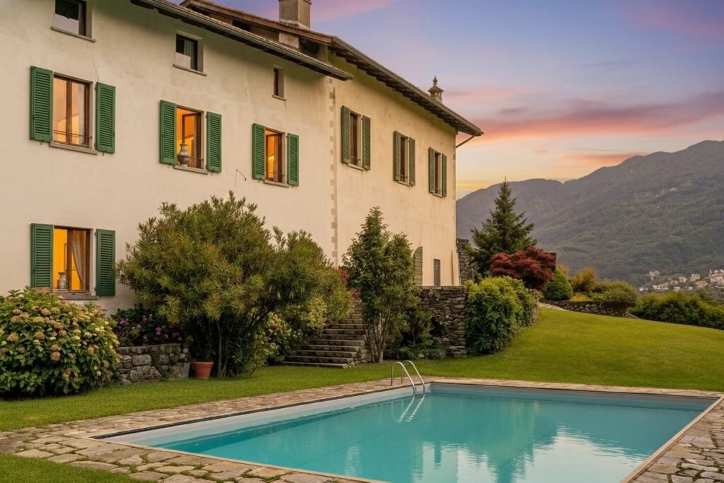 A PANORAMIC ALPINE RETREAT – EXCLUSIVE VILLA WITH POOL AND VINEYARDS IN VALTELLINA image 24
